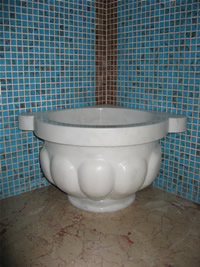 Курна для турецкой бани BTH-38 угловая