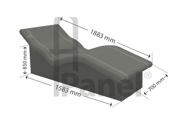 Лежак A-PANEL STL-6 (из вспененного полистирола)